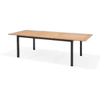 Primaster Gartentisch Vasto 180 x 100 cm ausziehbar bis 2,40 m Eukalyptusholz/Aluminium