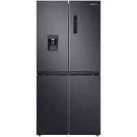 Samsung RF48A401EB4/EO, Freistehend, French door, Schwarz, LED, An Tür, Gehärtetes Glas