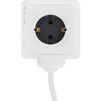 Tellur Power Cube Extended, Power strip 4 Outlets + 2xUSB ports, 1.5m cable white