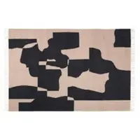 Broste Copenhagen Gertrud Teppich schwarz - 140x200cm