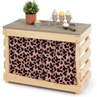 Muddy Buddy Matschtisch Little Leo natur-puderrosa GLO665300207