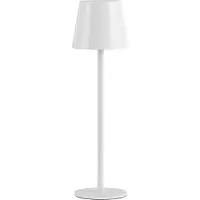 Selltec LED Tischlampe Akku Outdoor Up & Down Lichtaustritt, USB, Dimmbar Touchdimmer weiß Indoor, Outdoor