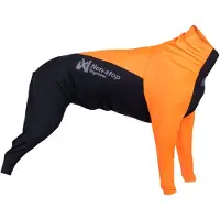 Non-Stop Dogwear Hundeanzug für Hündinnen Protector Suit F orange/schwarz, Größe: 30