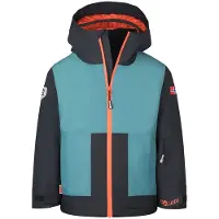 TROLLKIDS Rauland wasserdichte Kinder Skijacke mit Kapuze blau 140