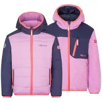 TROLLKIDS Wende-Winterjacke "Sandvika" in Rosa | Gr.: 176