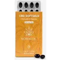Nordic Oil CBD Softgels (960mg) mit Curcumin 59 g Kapseln