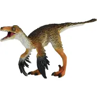 MOJO Dinosaurier Spielfigur Troodon mit beweglichem Kiefer - prähistorisches Spielzeug