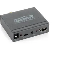 Marmitek HDMI Extractor Konverter - Connect AE14 - HDMI Konverter - 4K Audio Extractor - ARC - Audio Signal aus HDMI Kabel - Audio Return Channel verwenden auf Audiosystem ohne ARC, Anthrazit