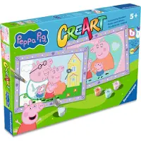 Ravensburger Malen nach Zahlen Peppa Pig Familie kreatives Spielzeug