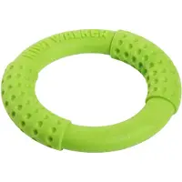 Kiwi Hunde-Spielzeug Ring Grün, M, Ø 17 cm
