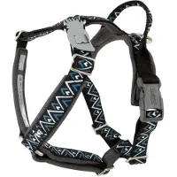 Hurtta Razzle-dazzle Y-Geschirr, Farbe:schwarz, Größe:35-45cm