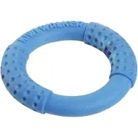 Kiwi Hunde-Spielzeug Ring Blau, M, Ø 17 cm