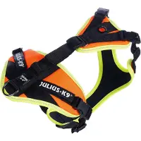 Julius-K9 Mantrailing Geschirr neonorange, Größe: XS