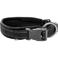Hurtta ECO Casual Halsband raven (schwarz), Größe: 40 - 50 cm