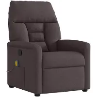 vidaXL Massagesessel Dunkelbraun Stoff
