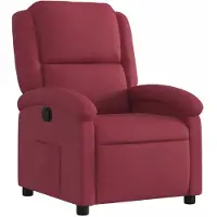 vidaXL Relaxsessel Weinrot Stoff