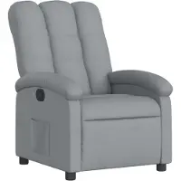 vidaXL Relaxsessel Hellgrau Stoff