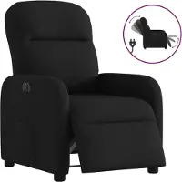 vidaXL Relaxsessel Elektrisch Schwarz Stoff