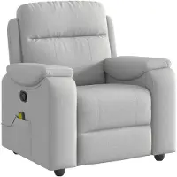 vidaXL Massagesessel Wolkengrau Stoff