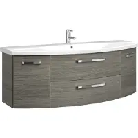 Pelipal Serie 4010 Waschtisch mit Unterschrank 4010.1400019 Graphit Str. quer 144 cm