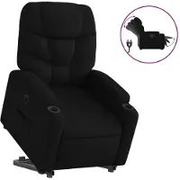 vidaXL Relaxsessel mit Aufstehhilfe Elektrisch Schwarz Stoff