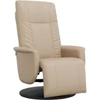 vidaXL Relaxsessel mit Fußteil Cappuccino-Braun Kunstleder
