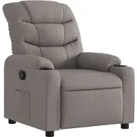 vidaXL Relaxsessel Taupe Stoff