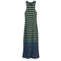 Scotch & Soda Sequin Stripe Knitted Dress Washed Black Größe: S | Maxikleider Outlet | Damen | Schwarz