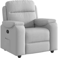 vidaXL Relaxsessel Wolkengrau Stoff