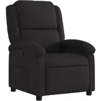 vidaXL Relaxsessel, schwarzer Stoff
