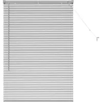 vidaXL Balkenjalousien Silber 130 x 90 cm Aluminium