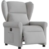 vidaXL Relaxsessel Elektrisch Wolkengrau Stoff