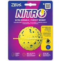 Zeus Nitro - Weighted Ball - Yellow and Blue - Large, Ø7.6cm