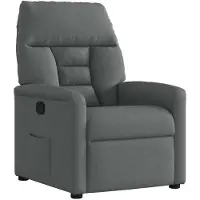 vidaXL Relaxsessel Dunkelgrau Stoff