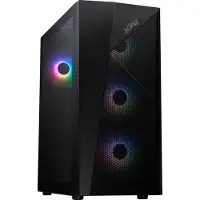 ADATA XPG LANDER 500, Midi Tower, PC, Schwarz, ATX, micro ATX, Mini-ITX, SPCC, Gehärtetes Glas, Gaming