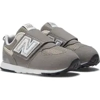 New Balance 574 Hook and Loop Rain Cloud Silver Metallic (TD) - EU 20.5