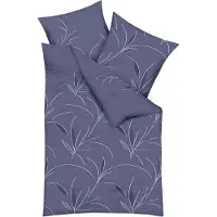Kaeppel Bettwäsche "Organic", blau, B/L: 135cm x 200cm, 1 Stk., 1 Stk., Mako-Satin, B/L: 80cm x 80cm, 2 Stk., Mako-Satin, Obermaterial: 100% Baumwolle, Bettwäsche, Bettwäsche