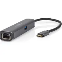 Nedis Gold Ccbw64220at02 4-in-1-multiport-usb-adapter Usb 3.2 Gen 1 Usb-c M-rj45 F/hdmi/usb-a F/usb-c F 5 Gbit/s Beschichtet 0.2 M