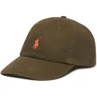 Ralph Lauren für Damen. 211912843006 Die ikonische olivgrüne Baumwoll-Chino-Kappe (OSFA), Lässig, Baumwolle