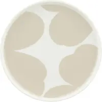 Marimekko - Oiva Iso Unikko Teller, Ø 20 cm, weiß / straw