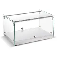 Ristoattrezzature Neutrales Thekendisplay – gerade Gläser – 55,4 x 36,1 x 30,5 h – Fassungsvermögen 35 Liter