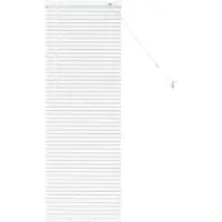 vidaXL Balkenjalousien Weiß 130 x 45 cm Aluminium