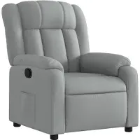 vidaXL Relaxsessel Hellgrau Stoff