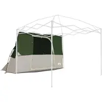 vidaXL Innenzelt mit Dach mit Speicher Grün 280 x 220 x 176 cm Taft