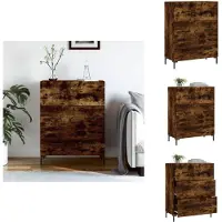 vidaXL Sideboard Räuchereiche 69,5x34x90 cm Holzwerkstoff