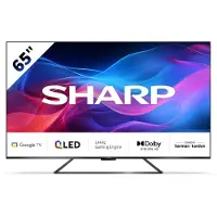 Sharp 65GR8265E, 165,1 cm (65"), 3840 x 2160 Pixel, QLED, Smart-TV, WLAN, Schwarz