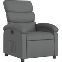 vidaXL Relaxsessel, Stoff, Dunkelgrau