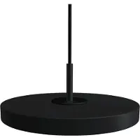 UMAGE Asteria Pendelleuchte Micro Black/Black Top - , Schwarz, für Esszimmer, Metall
