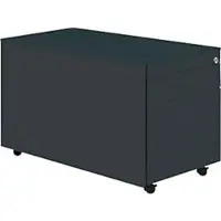 Mauser Schubladencontainer mit Rollen, 520x800, 1 Schub, 1 Hängereg., anthrazit
