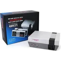 Roger Retro Spēļu konsole ar 620 spēlēm / 2 spēļu kontrolieri / TV izeja / Pelēks